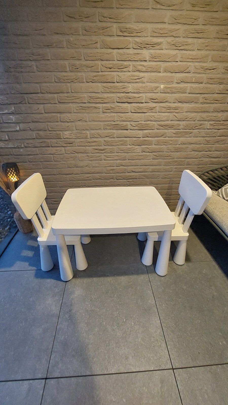 kindertafel ikea MAMMUT, Kinderen en Baby's, Kinderkamer | Tafels en Stoelen, Ophalen, Zo goed als nieuw, Tafel(s) en Stoel(en)