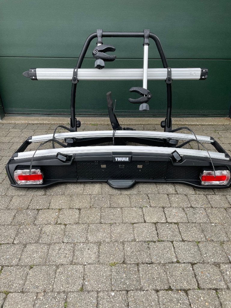 Thule Fietsrek voor 2 elektrische fietsen, Auto diversen, Fietsendragers, Zo goed als nieuw, Trekhaakdrager, 2 fietsen, Elektrische fiets
