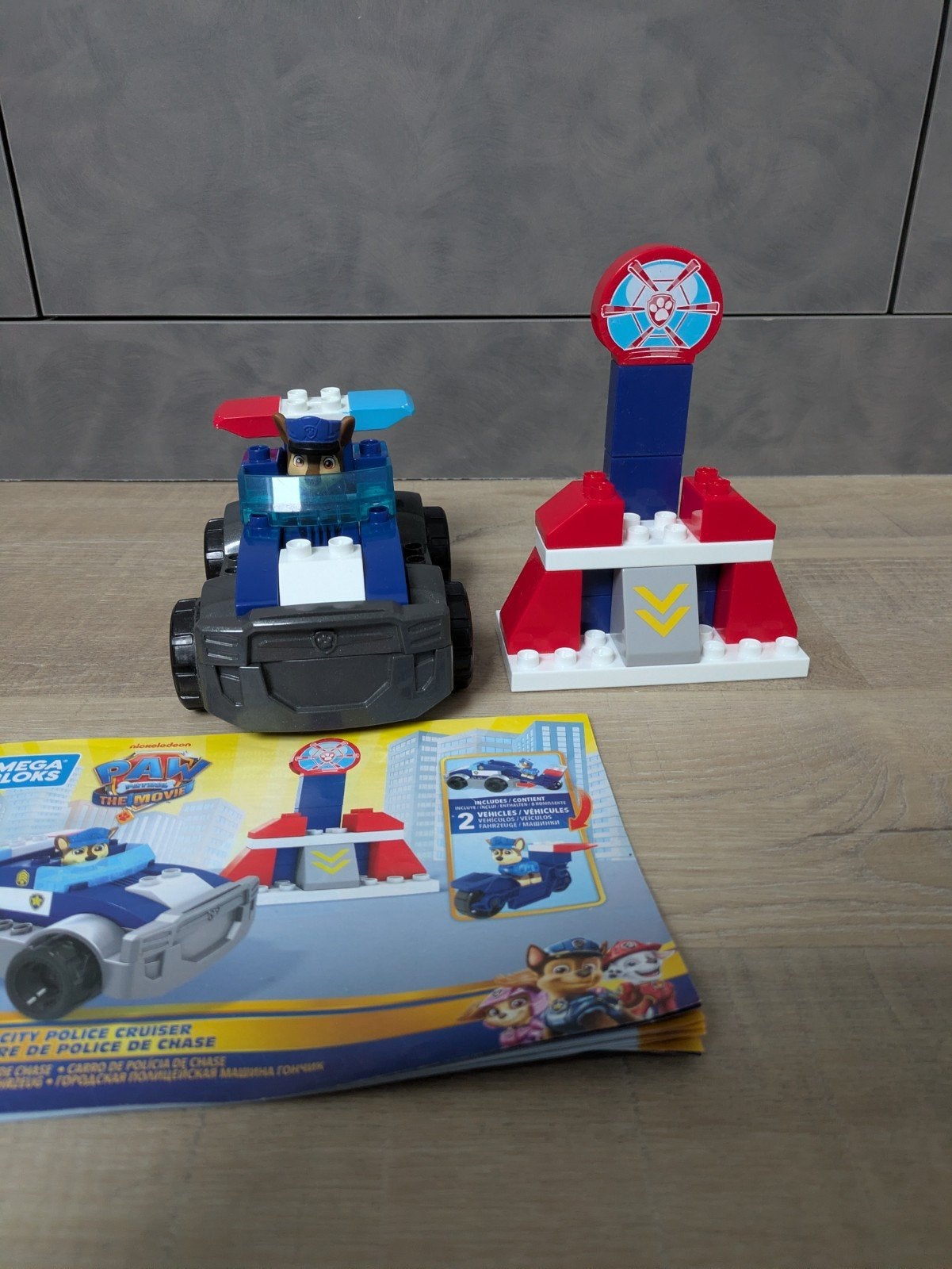 Mega Bloks Paw Patrol auto Chase & brommer compatibel met Du, Kinderen en Baby's, Ophalen of Verzenden, Compleet, Duplo