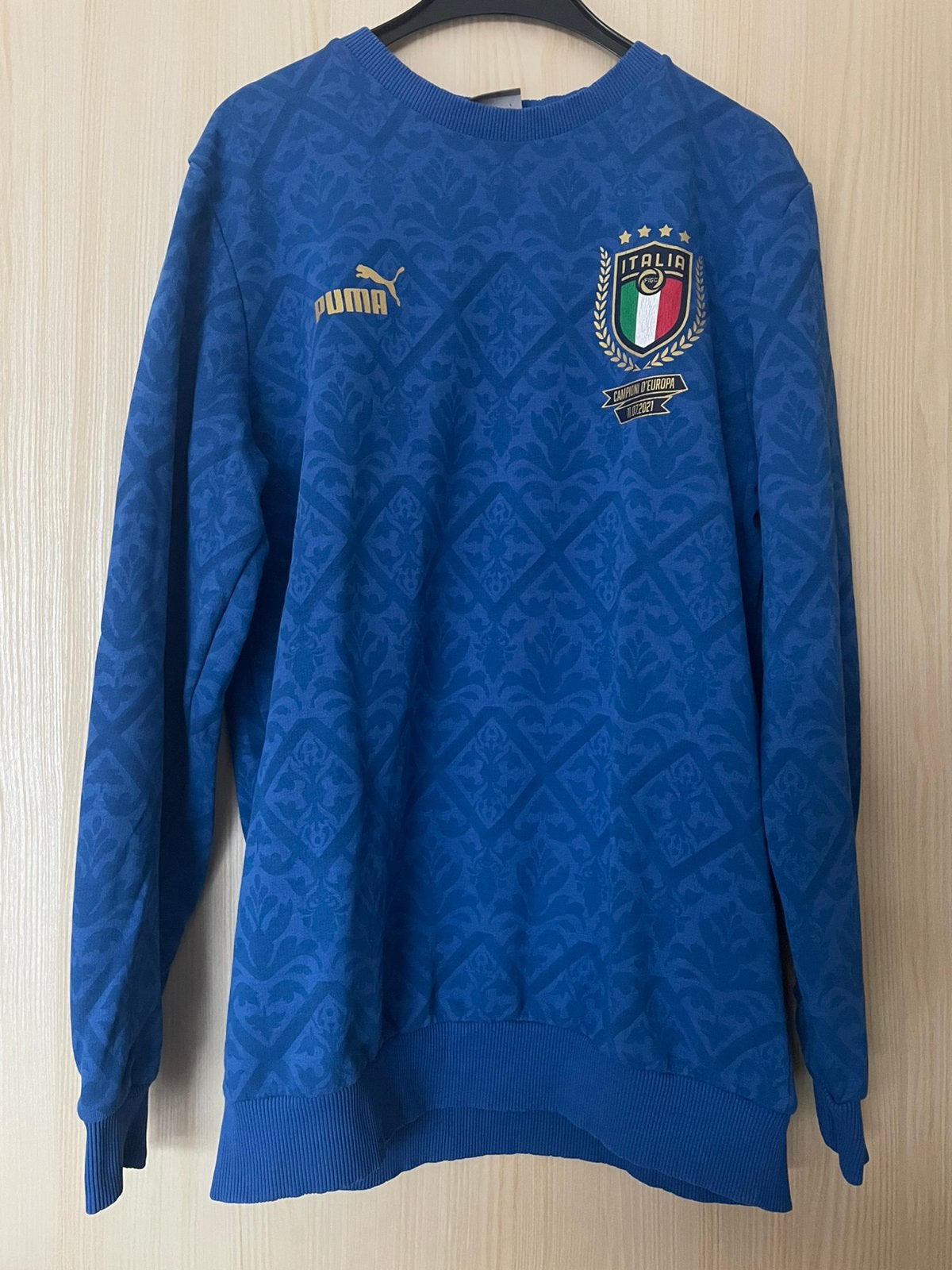 Sweat Italie Puma "Campioni d'Europa" 2021 - Taille S, Enlèvement ou Envoi, Porté, Taille 46 (S) ou plus petite, Bleu