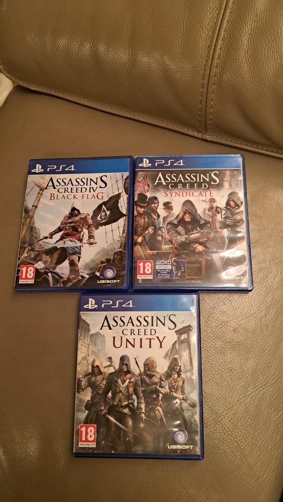 Ik verkoop 3 assassins creed spellen samen voor 30€, Ophalen