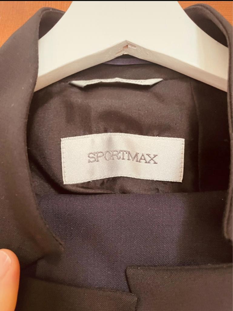 SPORTMAX mantelpak, Kleding | Dames, Ophalen of Verzenden, Zo goed als nieuw, Zwart