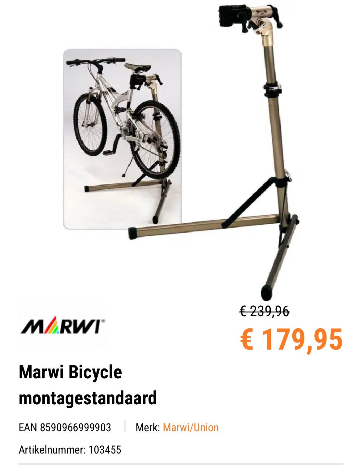 Fiets standaard, Fietsen en Brommers, Ophalen, Nieuw
