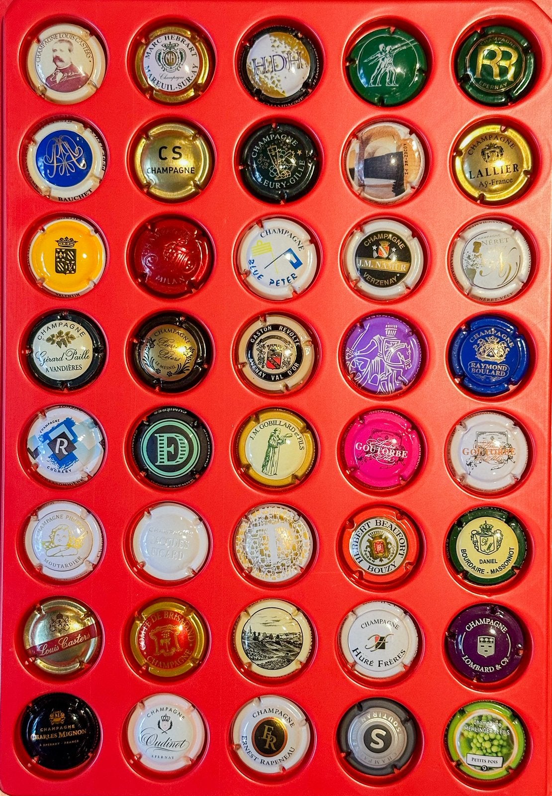 Champagne capsule PAKKET B. 40 stuks 102punten, Verzamelen, Complete verzamelingen en Collecties, Ophalen of Verzenden