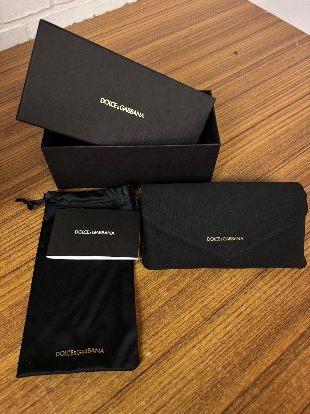 Dolce&Gabbana brillen doos/zak, Zwart, Ophalen of Verzenden, Zo goed als nieuw, Dolce & Gabbana