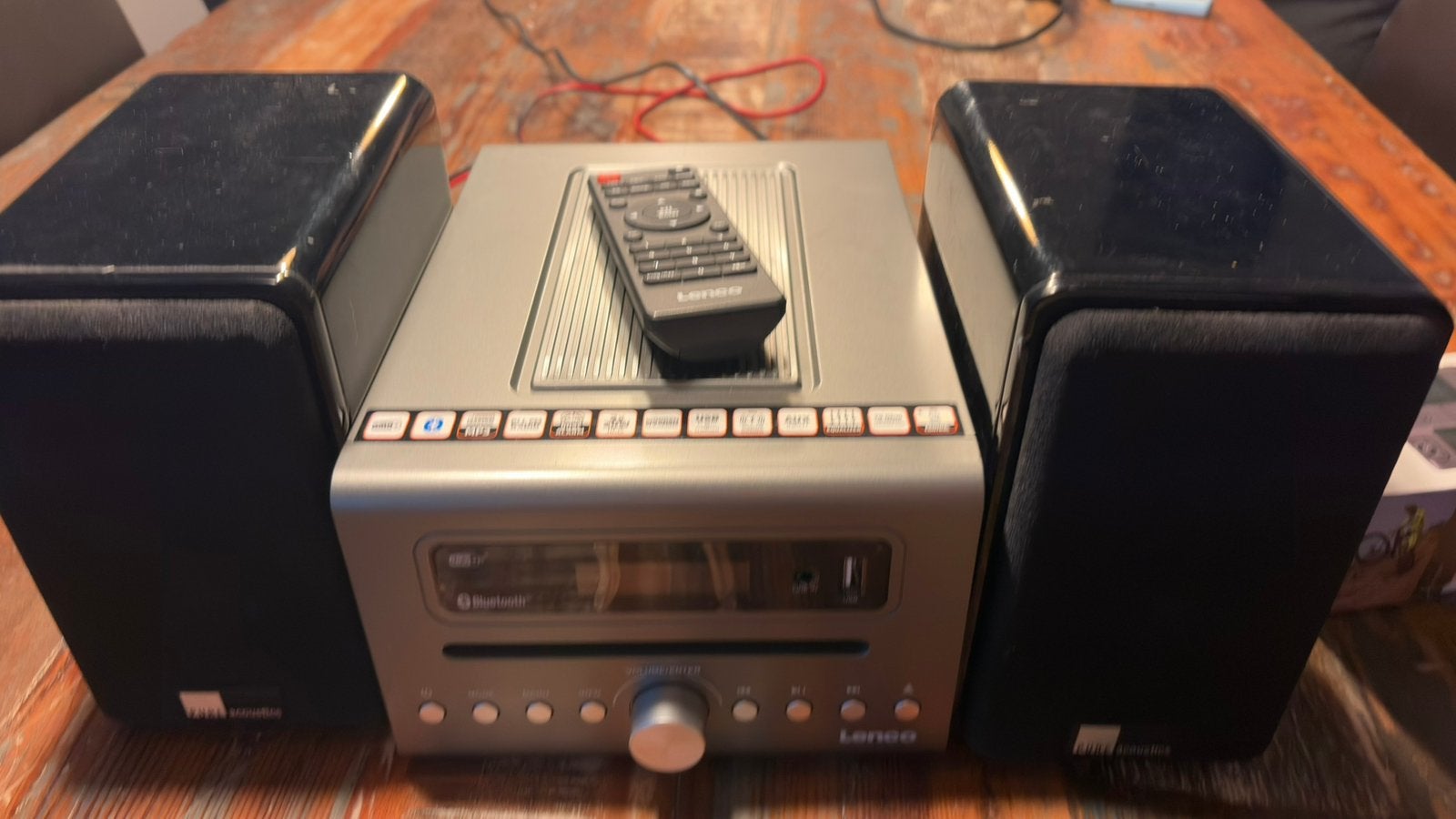 Lenco MC-020 Micro HiFi + Pure Acoustics DreamBox, Enlèvement ou Envoi, Comme neuf, Haut-parleurs