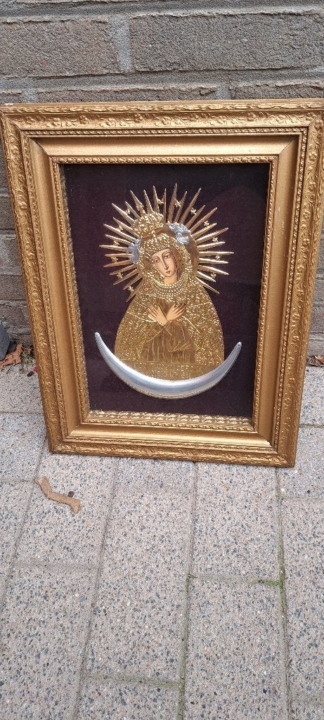 reliëf-afbeelding van Onze-Lieve-Vrouw, Antiek en Kunst, Ophalen of Verzenden
