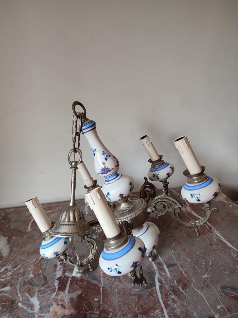 5-armige kroonluchter, Enlèvement, Céramique ou Poterie