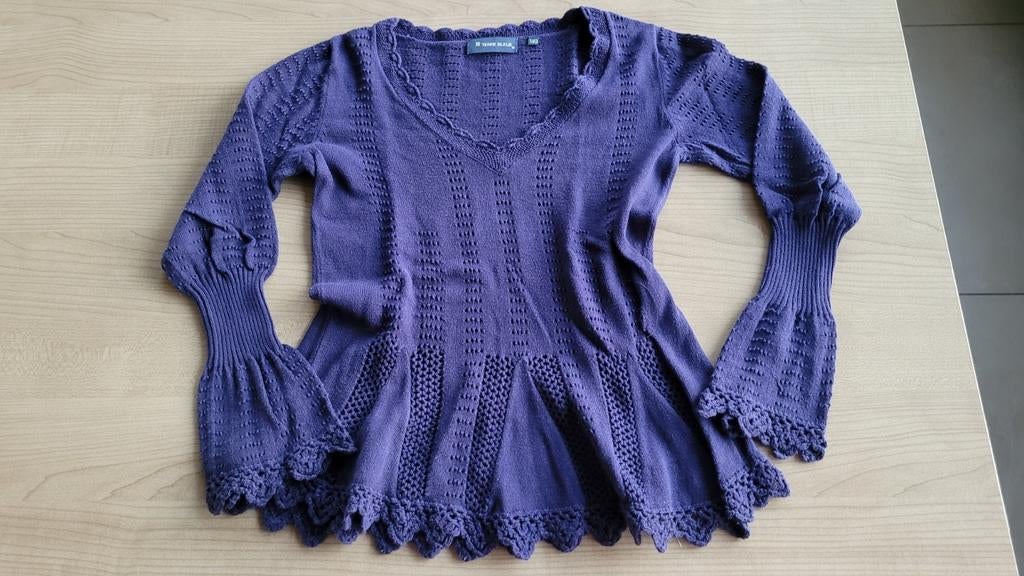 Trui blauw Terre Bleue maat 140, Kinderen en Baby's, Gebruikt, Terre Bleue, Meisje, Trui of Vest