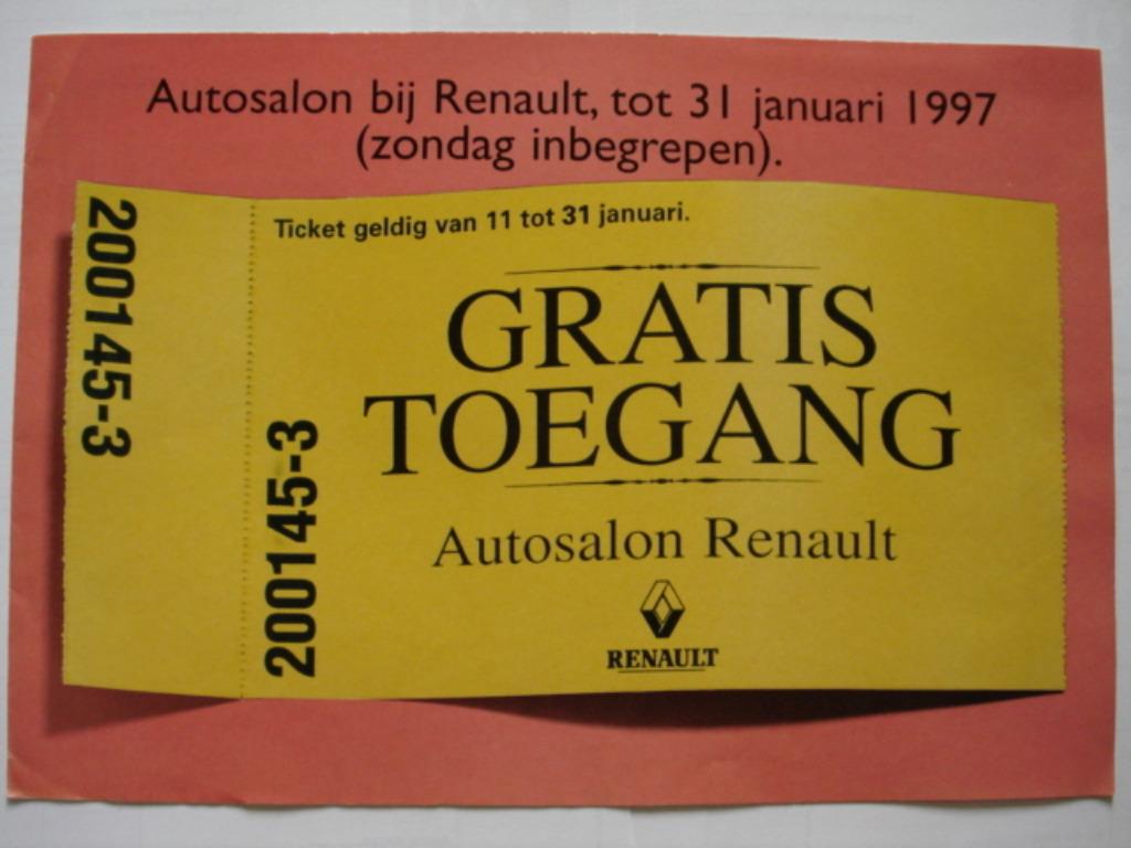 Renault gamma 1997 Brochure Catalogue Prospekt, Verzenden, Gelezen, Renault