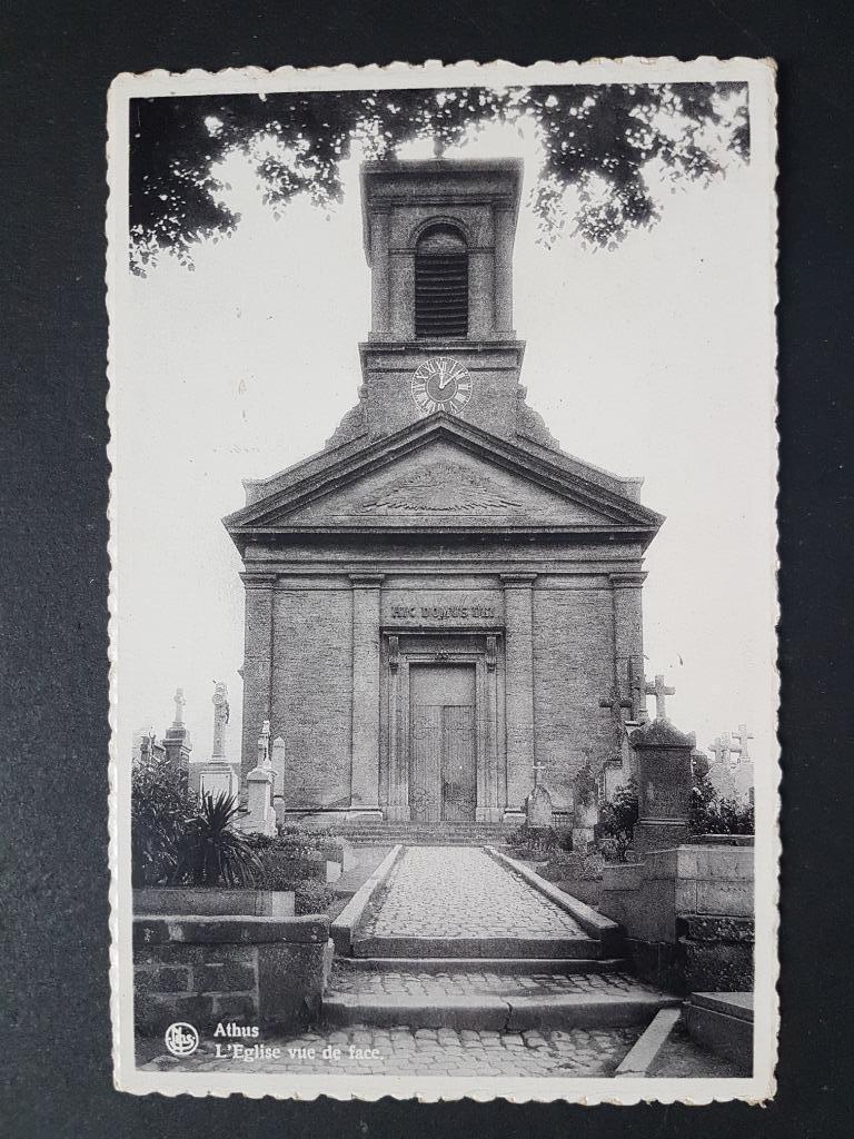 Carte postale Athus L'Eglise Vue de face, Enlèvement ou Envoi, 1940 à 1960, Non affranchie, Luxembourg