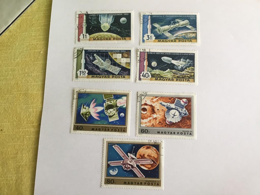 Postzegels ruimtevaart, Ophalen of Verzenden, Gestempeld