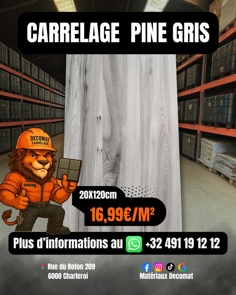 Carrelage 20X120 cm, Bricolage & Construction, Dalles & Carrelages, Neuf, Enlèvement
