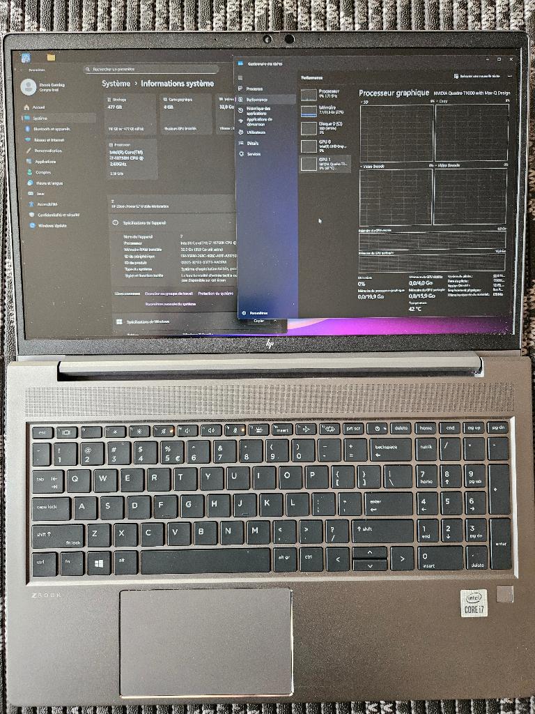 Mobiel werkstation HP ZBook i7 32 GB RAM 512 SSD M2 +2x GPU, Computers en Software, Ophalen, Met videokaart, 512 GB, Gaming