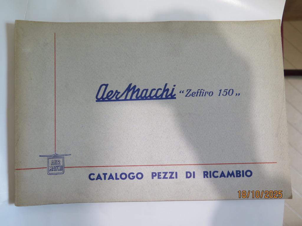 AERMACCHI ZEFFIRO 150 CATALOGUE PIECES, Envoi