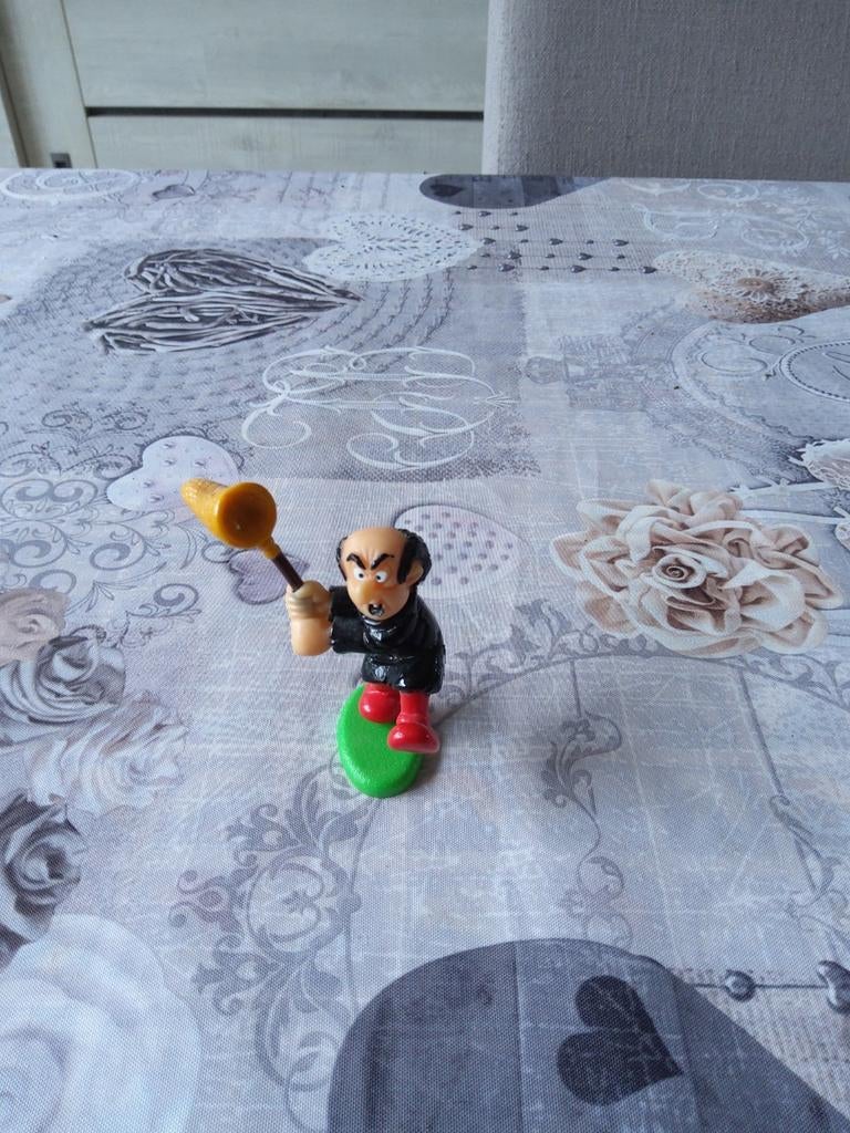 Gargamel Smurf met net, Ophalen of Verzenden, Zo goed als nieuw, Gargamel, Poppetje, Figuurtje of Knuffel