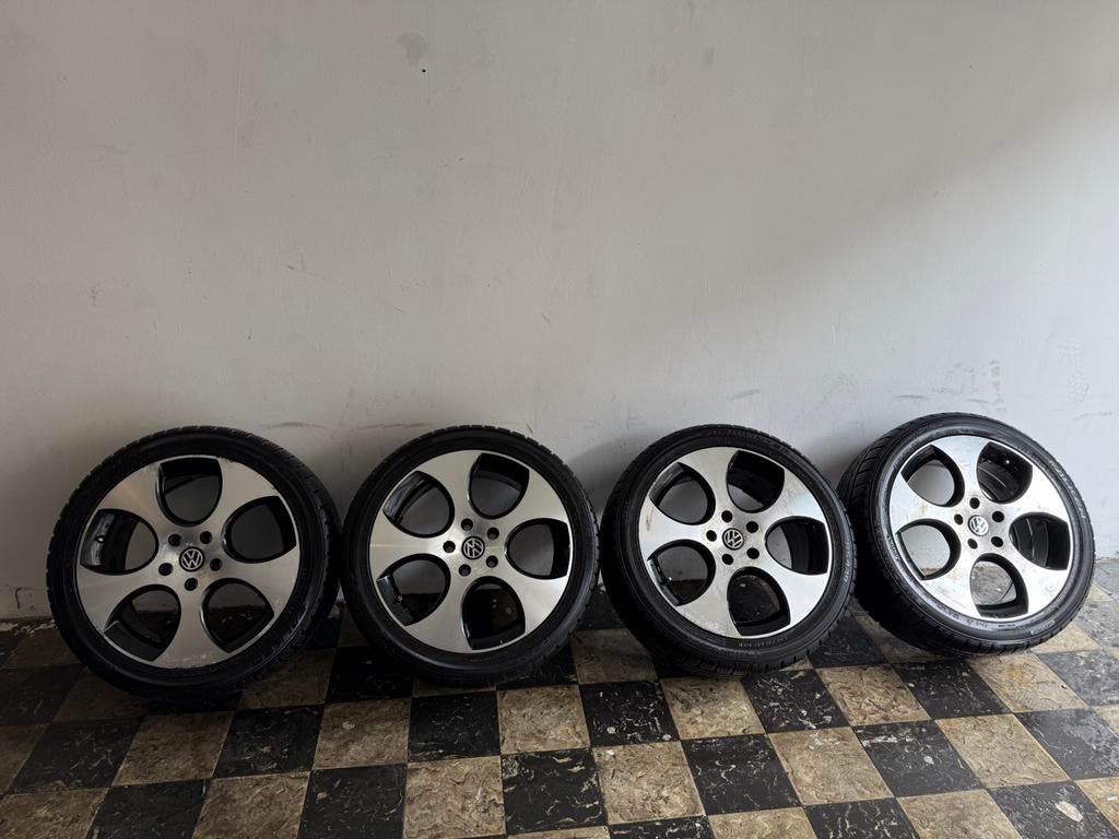 Volkswagen golf 6 gti winterset, Gebruikt, Banden en Velgen, 17 inch, Vw