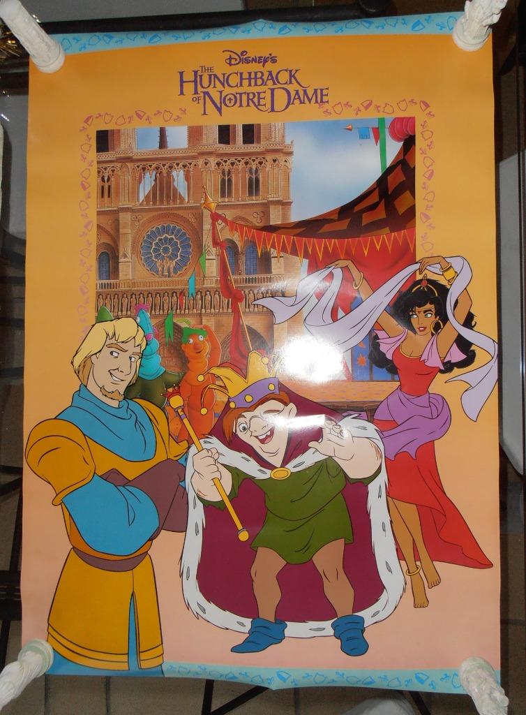 Poster "Le Bossu de Notre-Dame" – Disney (vintage), Collections, Enlèvement ou Envoi, Autres personnages, Utilisé, Image ou Affiche
