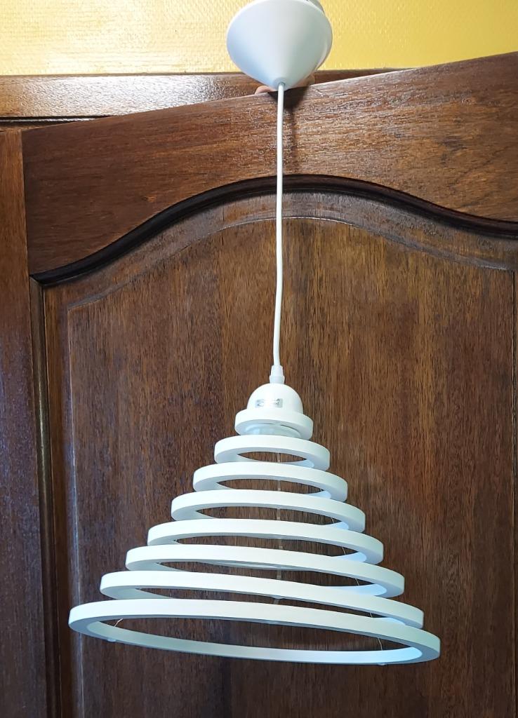 Candélabre Lucide blanc bois, Enlèvement, Utilisé, Bois