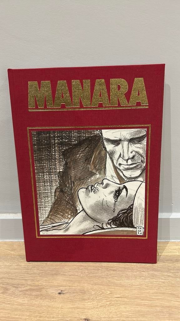 Manara het rode oog luxe HC 1991 met gesigneerde prent, Boeken, Stripverhalen, Ophalen of Verzenden, Nieuw