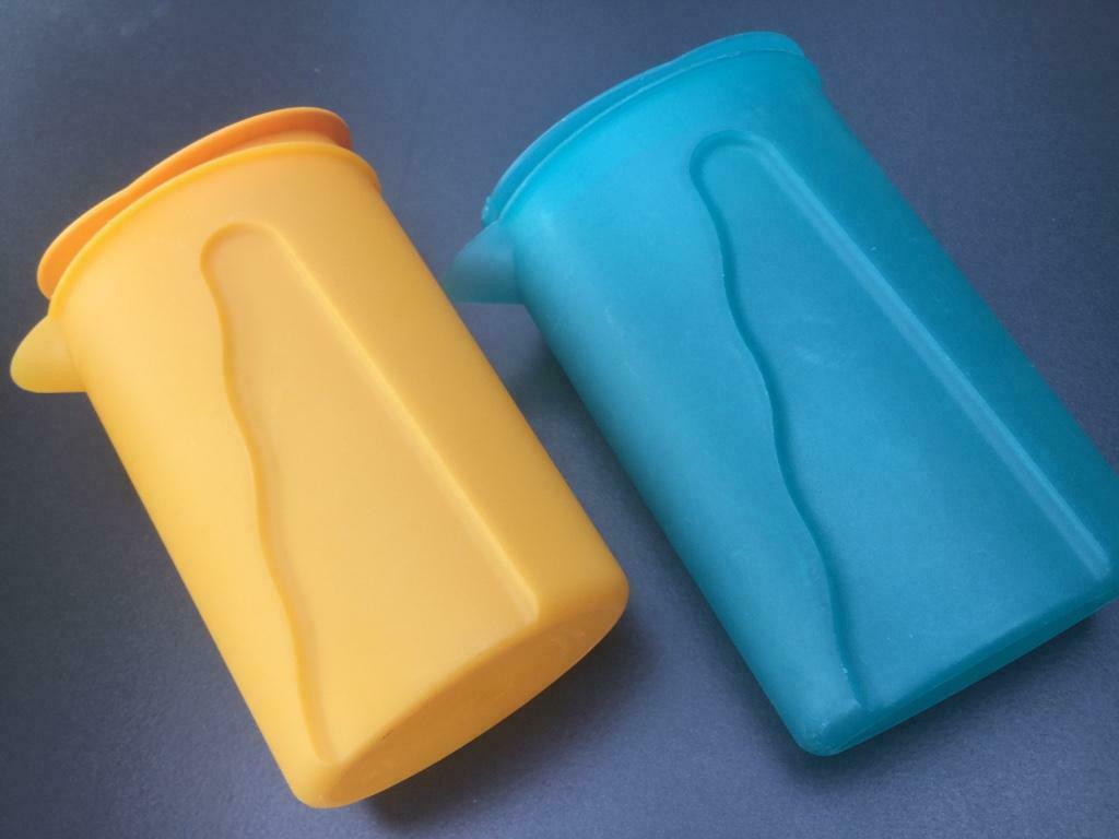 Kan(nen ) Tupperware, Ophalen of Verzenden, Gebruikt, Oranje, Beker of Kan