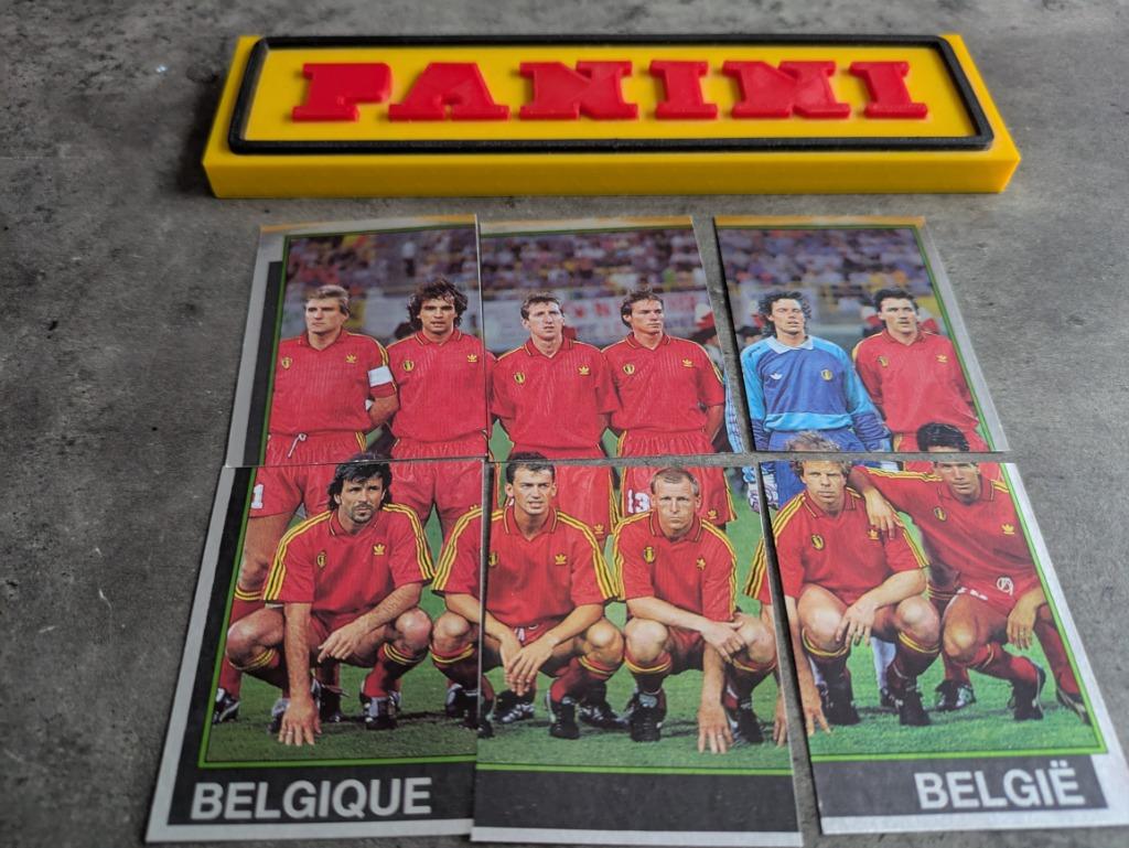Panini Football 91 se rend en Suède 1991, BELGIQUE 6X, Envoi, Neuf