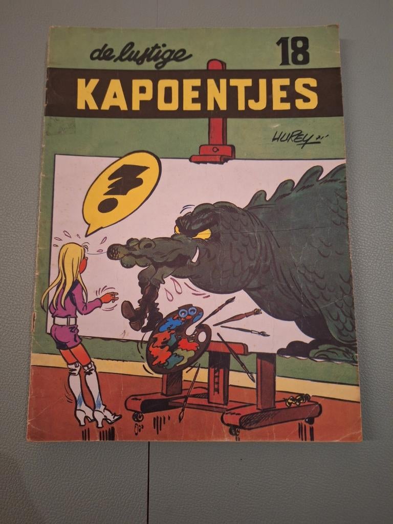 De Lustige Kapoentjes 1971, Eén stripboek, Ophalen of Verzenden, Zo goed als nieuw, Hugo De Reymaeker