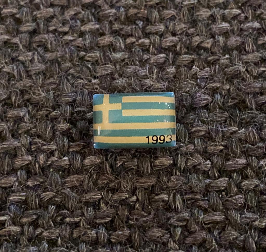 PIN - VLAG - GRIEKENLAND - GREECE - GRÈCE, Envoi, Utilisé, Ville ou Campagne, Insigne ou Pin's