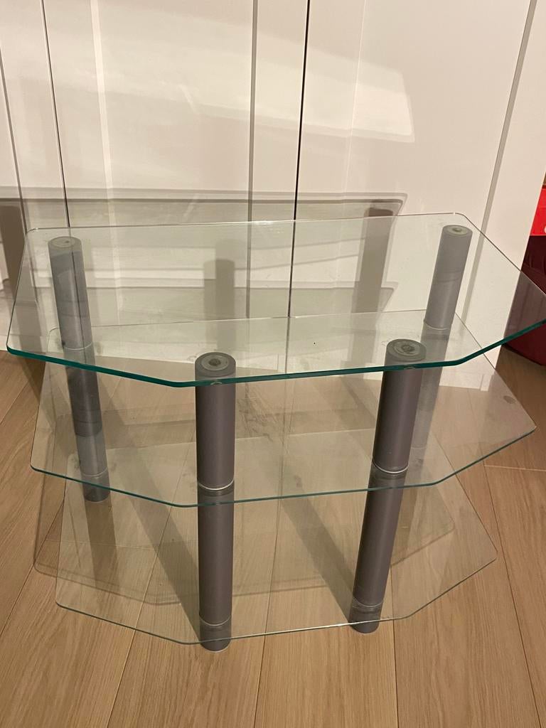 Glazen salon tafel, Huis en Inrichting, Ophalen, Zo goed als nieuw