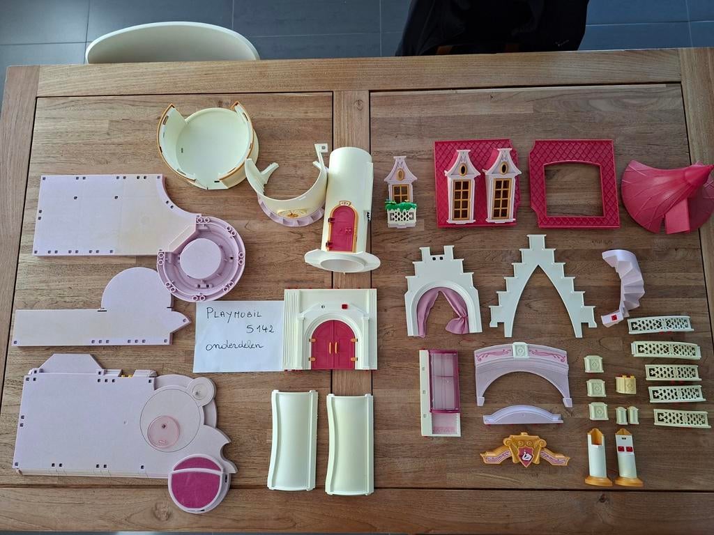 Playmobil prinsessenkasteel 5142 onderdelen, Enlèvement ou Envoi, Utilisé, Playmobil en vrac