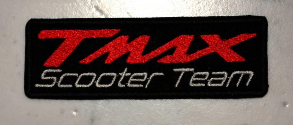 Écusson Yamaha T-MAX Scooter Team - 124 x 41 mm, Enlèvement ou Envoi, Neuf