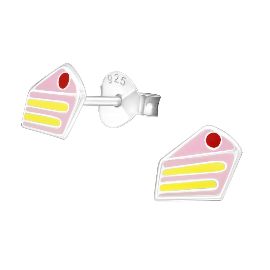 Boucles d'oreilles pour enfants gâteau morceau de gâteau en, Enlèvement ou Envoi, Neuf, Boucles d'oreilles