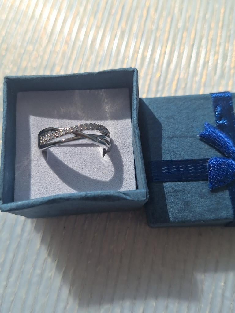 Bague en argent, Bijoux, Sacs & Beauté, Bagues, Enlèvement ou Envoi, Comme neuf, Argent, Argent