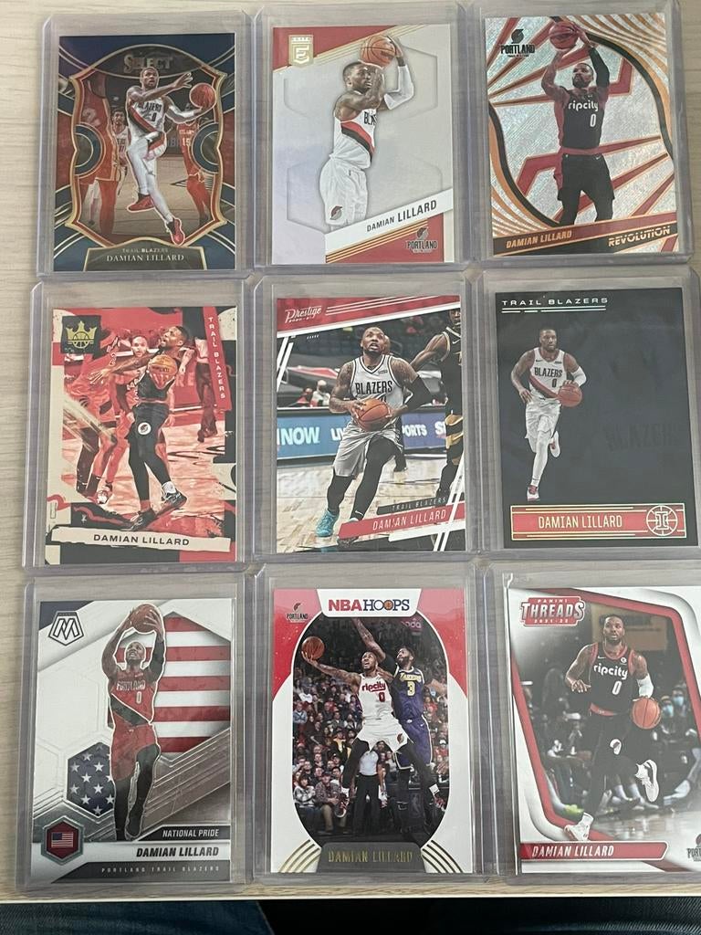 14 cartes Damian Lillard, Enlèvement ou Envoi, Comme neuf