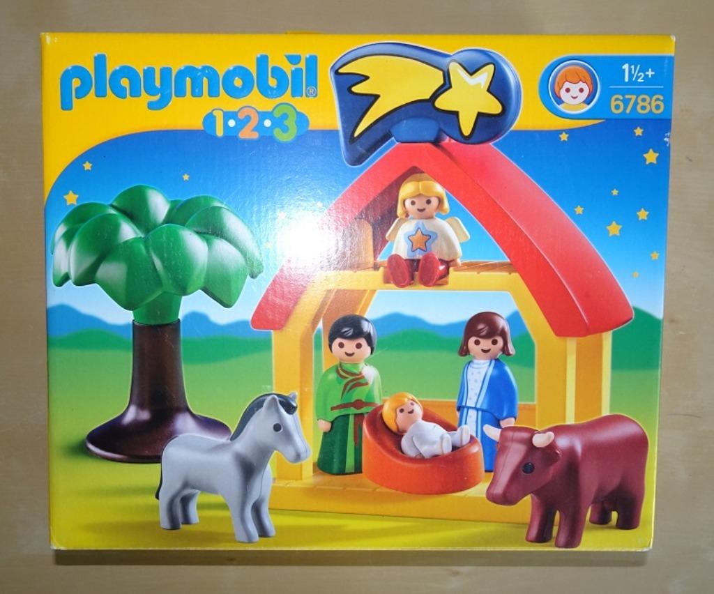 Playmobil 123 Kerststal - 6786, Kinderen en Baby's, Speelgoed | Playmobil, Ophalen of Verzenden, Zo goed als nieuw, Complete set