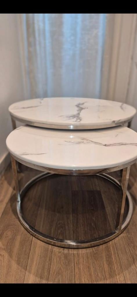 Table gigogne argenté, Maison & Meubles, Tables | Tables de salon