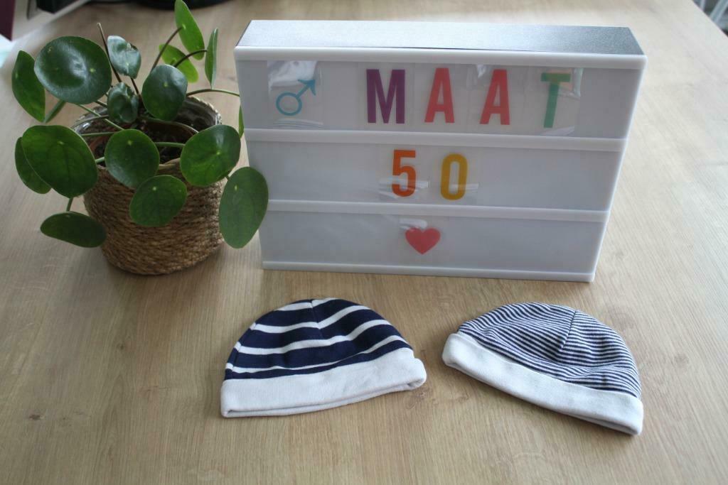 Babykleding jongen -MUTSJES maat 50 -56, Gebruikt, Ophalen of Verzenden, Jongetje, Nacht- of Onderkleding