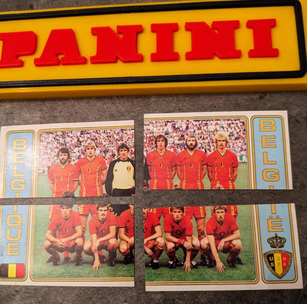 PANINI FOOTBALL 83 NRS 1.2.3 en 4 STICKERS 4x  1983, Verzenden, Nieuw