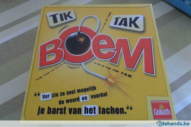 Gezelschapsspel tik tak boem, Hobby en Vrije tijd, Vijf spelers of meer, Ophalen of Verzenden, Zo goed als nieuw