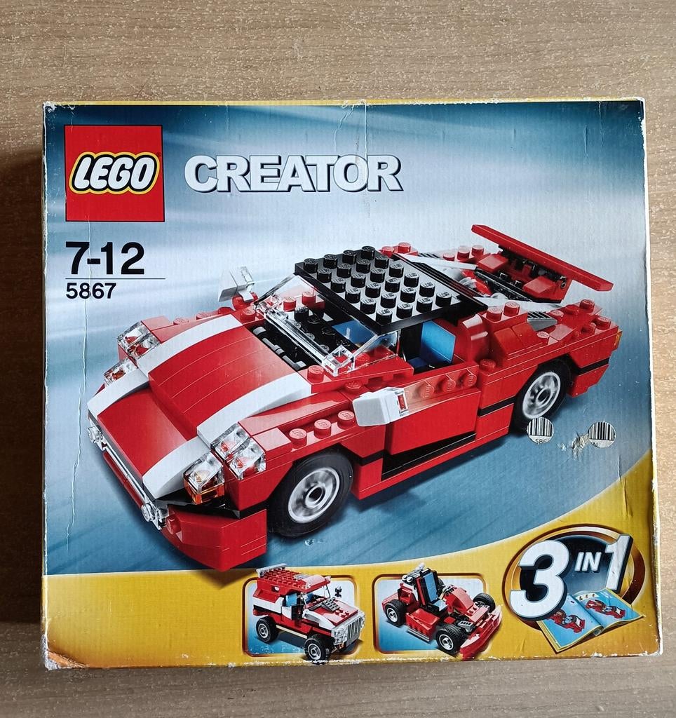 Lego Creator 5867- 3 auto's, Kinderen en Baby's, Speelgoed | Duplo en Lego, Verzenden, Zo goed als nieuw, Complete set, Lego
