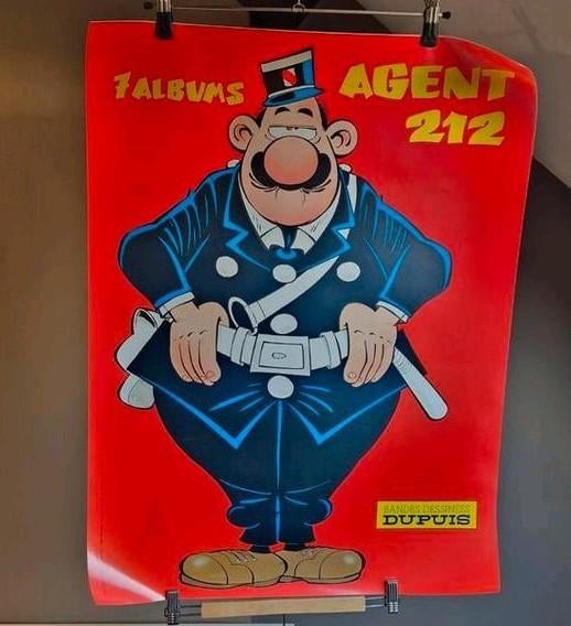 Affiche / poster Agent 212 bande dessinée, Enlèvement ou Envoi, Comme neuf