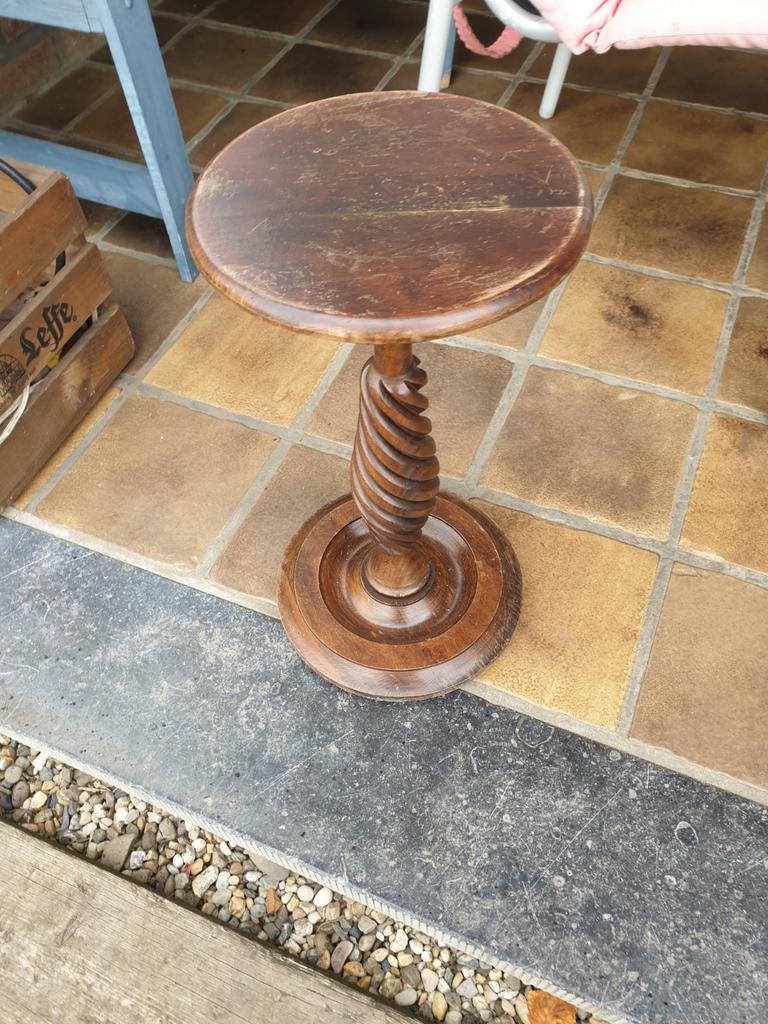 Vintage plantenstaander , oud hout, Ophalen of Verzenden, Zo goed als nieuw