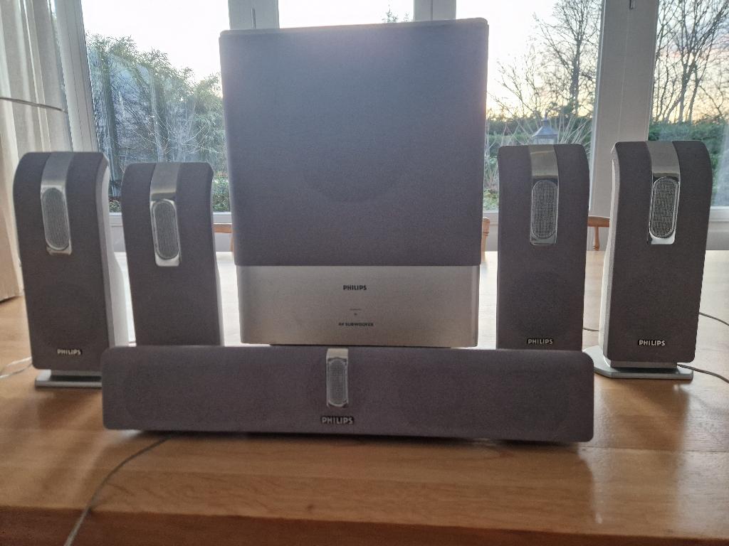 6-delig surround system Philips, Ophalen, Philips, Gebruikt, Complete surroundset