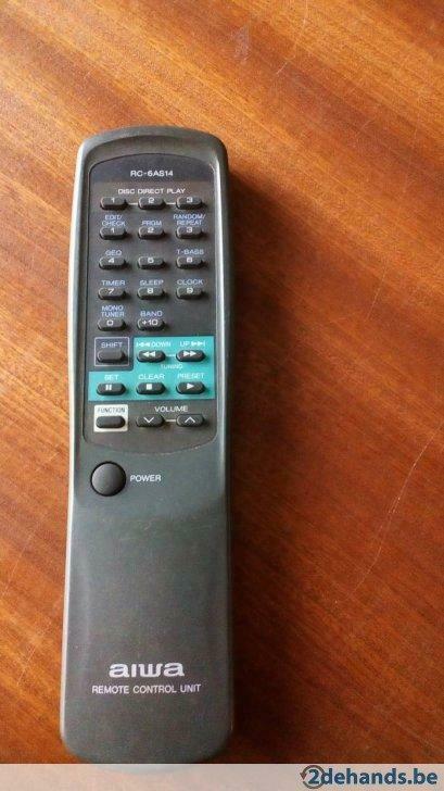 Afstandsbediening AIWA RC-6AS14, Ophalen of Verzenden, Gebruikt
