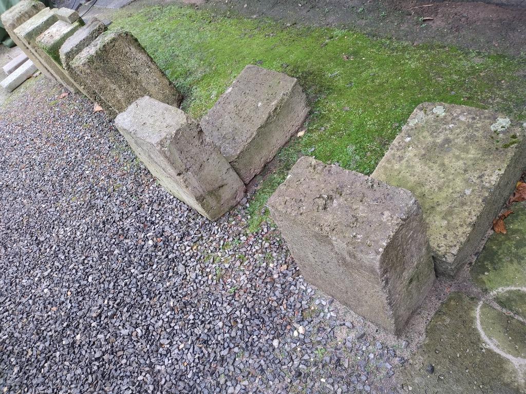 Betonnen conische mijngangblokken of 'put claveaus' 50x33cm, 25 à 50 cm, Moins de 100 cm, Béton, Enlèvement