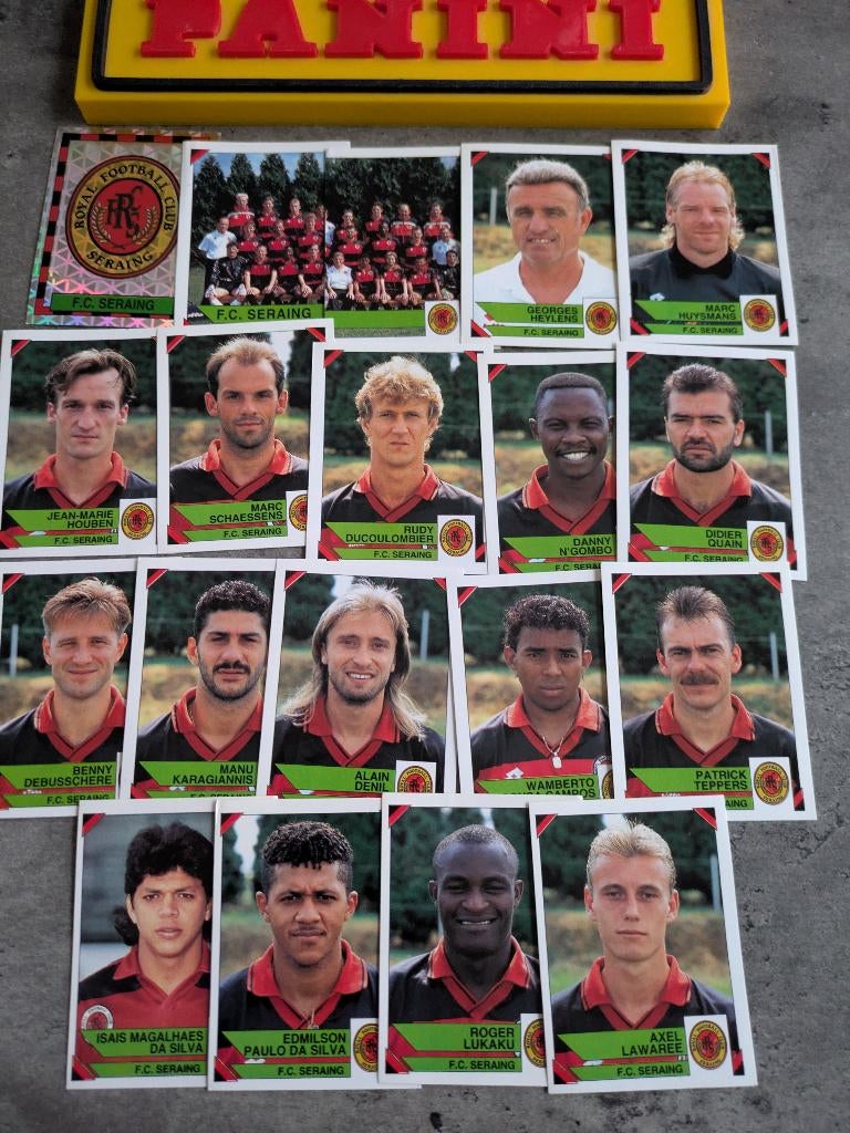 AUTOCOLLANTS PANINI FOOTBALL 95 19 1995 FC SERAING FOOTBALL, Envoi, Neuf