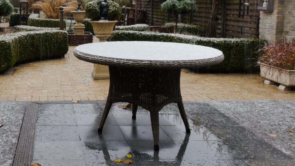 tuintafel 4seasons, Tuin en Terras, Tuintafels, Ophalen, Zo goed als nieuw, Wicker