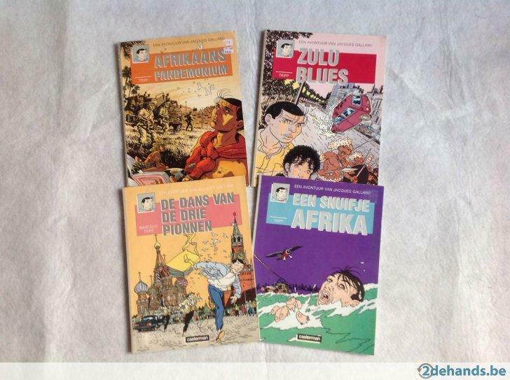 Een avontuur v/Jacques Gallard - 4xsc - 1e druk - 1987/89, Livres, BD, Utilisé, Enlèvement ou Envoi