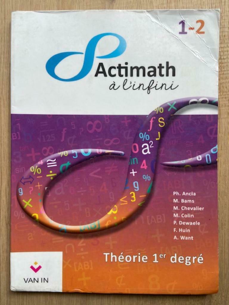 Actimat à l'infini 1-2 Théorie ISBN 978-90-306-6891-6, Ophalen of Verzenden, Zo goed als nieuw, ASO, Wiskunde A