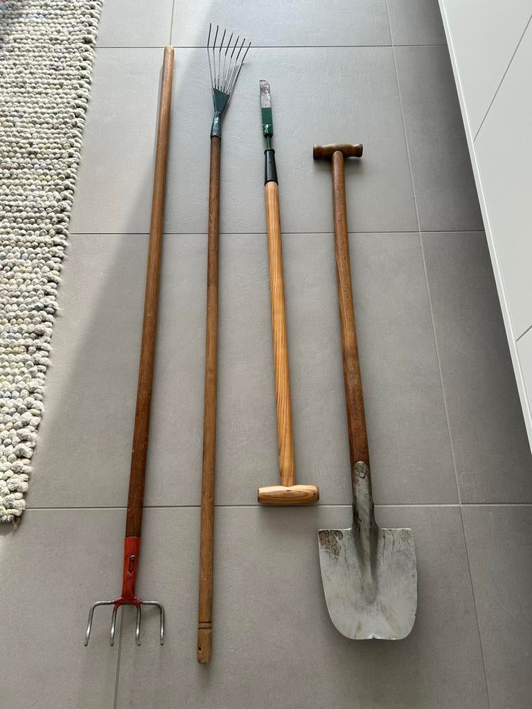 4 stuks tuingereedschap, Ophalen, Gebruikt